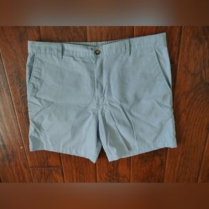 Vintage 90s Puritan blue flat front shorts Size 36 Polyester cotton